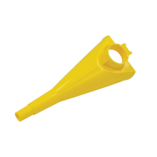 HDPE 10" Poly Funnel For Metal Type I Safety Cans, 4" Height, 8" Width, 9" Length,Yellow